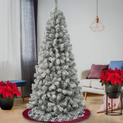 Discount National Tree Company 6 ft. Acacia Flocked Tree