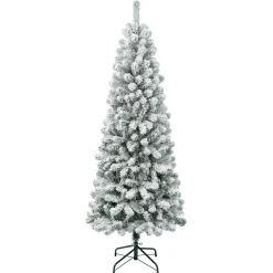 Discount National Tree Company 6 ft. Acacia Medium Flocked Tree