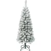 Online National Tree Company 4.5 ft. Acacia Pencil Slim Flocked Tree
