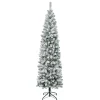 National Tree Company 7.5 ft. Acacia Pencil Slim Flocked Tree