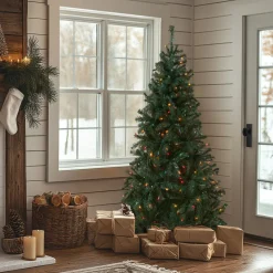 Discount National Tree Company 6 ft. Acacia Tree with Multicolor Lights