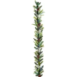 Hot National Tree Company 6 ft. Blueberry Fields Garland