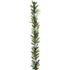 Hot National Tree Company 6 ft. Blueberry Fields Garland