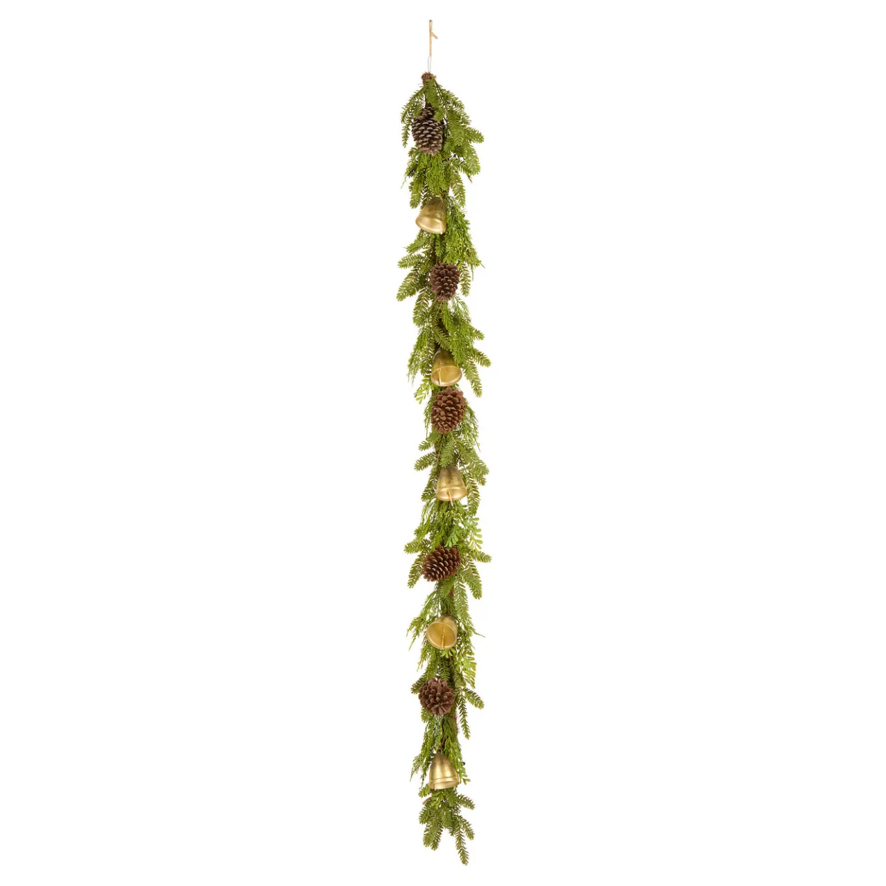 Online National Tree Company 6 ft. Christmas Bells Pine Garland