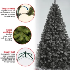 Outlet National Tree Company 7.5 ft. Color Pop Black Tree