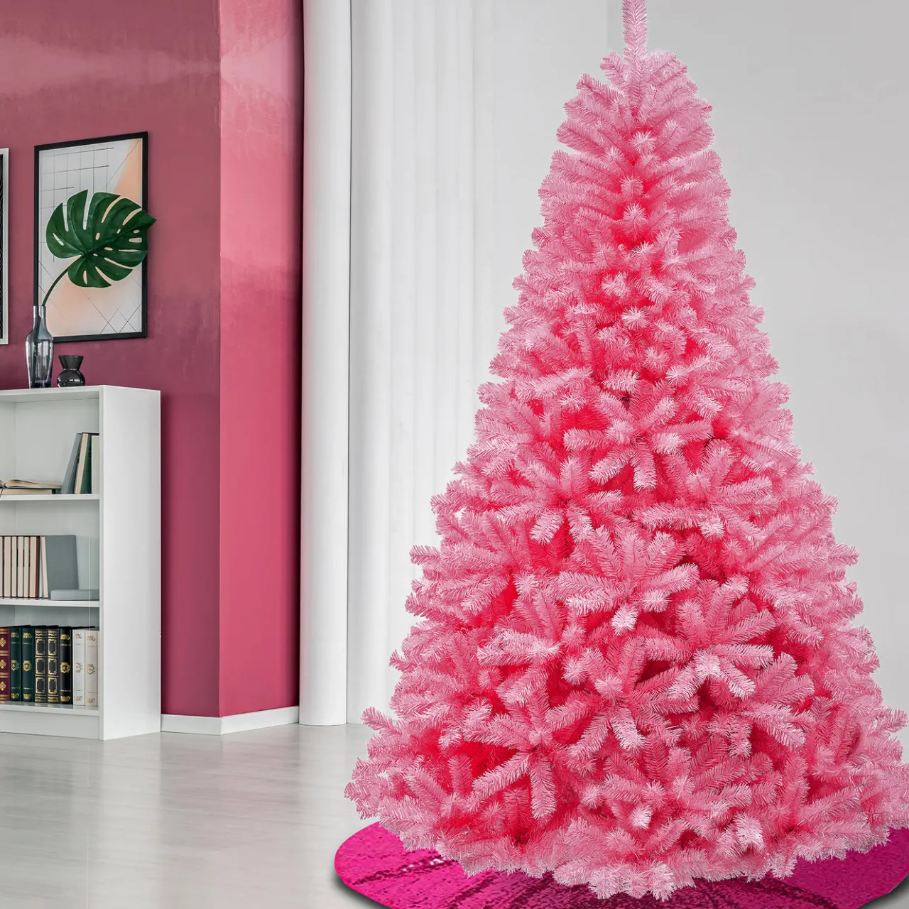 National Tree Company 7.5 ft. Color Pop Pink Tree