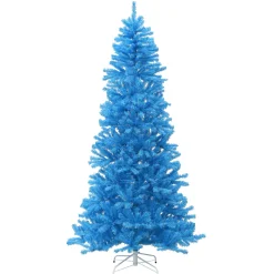 Outlet National Tree Company 7.5 ft. Colored Trees Blue Tree