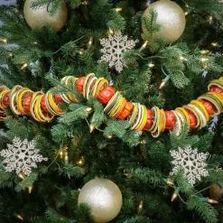 Clearance National Tree Company 4 ft. Dried Citrus and Tomato Spring Garland