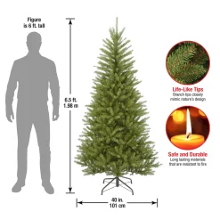 Clearance National Tree Company 6.5 ft. Dunhill Fir Slim Tree