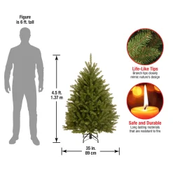 Sale National Tree Company 4.5 ft. Dunhill Fir Tree