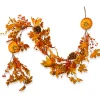 Outlet National Tree Company 6 ft. Fall Garland with Pumpkins, Pinecones, Berry Clusters, Maple Leaves