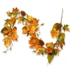 New National Tree Company 6 ft. Fall Garland with Sunflowers, Pinecones, Berry Clusters, Maple Leaves