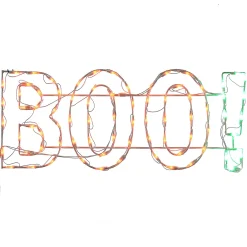 Online National Tree Company 3 ft. Halloween BOO Lighted Sign Decoration with LED Lights