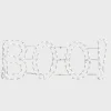 Outlet National Tree Company 5 ft. Halloween BOO Sign Lighted Sign Decoration with LED Lights