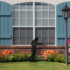 Online National Tree Company 4 ft. Halloween Frankenstein Garden Stakes Outdoor Lawn Decoration