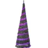 Best National Tree Company 7.5 ft. Halloween Pre-Lit Black Tree with LED Lights