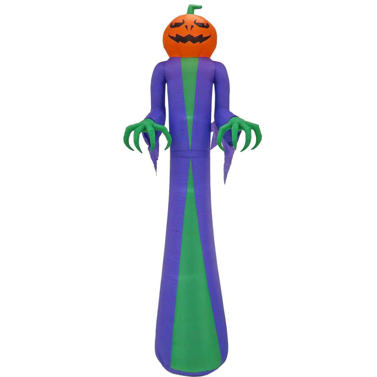 Clearance National Tree Company 12 ft. Halloween Pumpkin Ghost Inflatable Decoration with LED lights