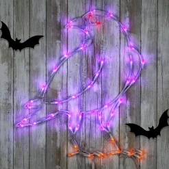 New National Tree Company 2 ft. Halloween Raven Lighted Sign Decoration with LED Lights