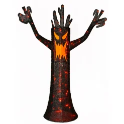 Hot National Tree Company 4 ft. Halloween Spooky Tree Outdoor Lawn Decoration with LED Lights