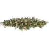National Tree Company 6 ft. HGTV Home Collection Champagne Wishes Mantle Swag