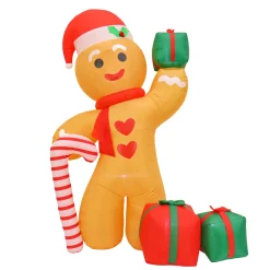 Outlet National Tree Company 8 ft. Inflatable Blow Up Gingerman