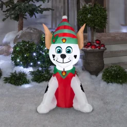 National Tree Company 3.5 ft. Inflatable Elf Paw Patrol Marshall Dalmatian with LED Lights