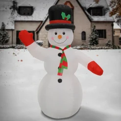 Discount National Tree Company 8 ft. Inflatable Prelit Snowman