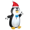National Tree Company 4 ft. Inflatable Waving Penguin with LED Lights