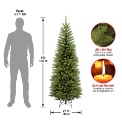 Online National Tree Company 6 ft. Kingswood Fir Pencil Tree
