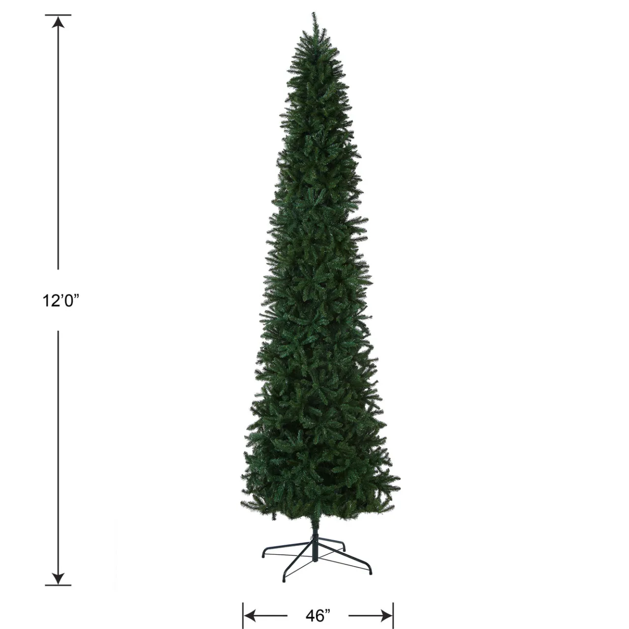 Online National Tree Company 12 ft. Kingswood Fir Pencil Slim Tree