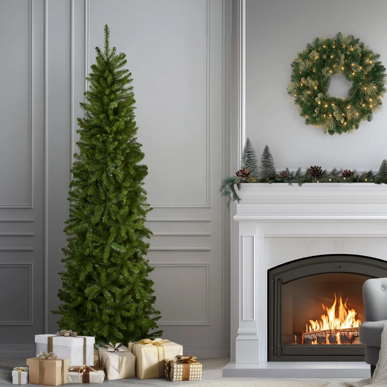 National Tree Company 7.5 ft. Kingswood Fir Pencil Tree