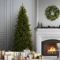 Online National Tree Company 7.5 ft. Natural Fraser Fir Slim Tree