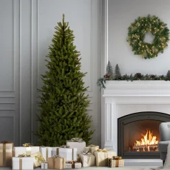 National Tree Company 6.5 ft. Natural Fraser Fir Slim Tree