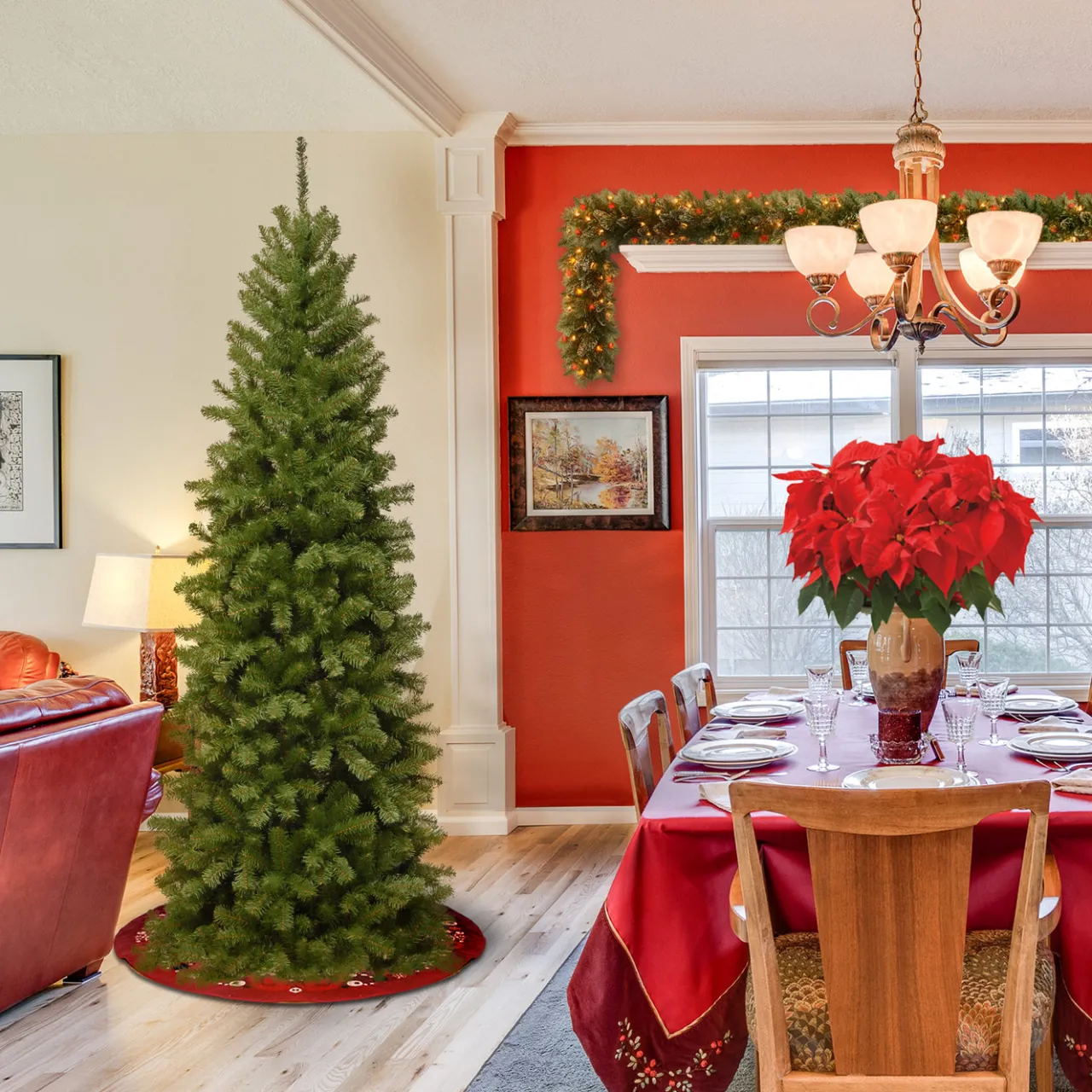 Hot National Tree Company 6 ft. North Valley Spruce Pencil Slim Tree