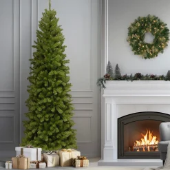 Clearance National Tree Company 9 ft. North Valley Spruce Pencil Slim Tree