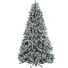 Sale National Tree Company 7.5 ft. North Valley Spruce Tree with Snow Dusted Braches