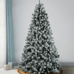 Sale National Tree Company 7.5 ft. North Valley Spruce Tree with Snow Dusted Braches