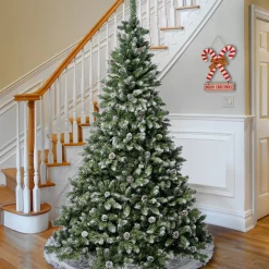Best National Tree Company 7.5 ft. Oakley Hills Snow Tree