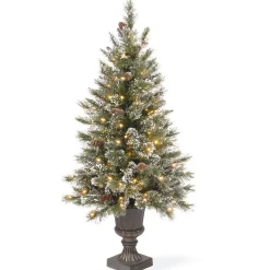 Online National Tree Company 4 ft. Pre-Lit Aberdeen Blue Spruce Tree with Twinkly LED Lights