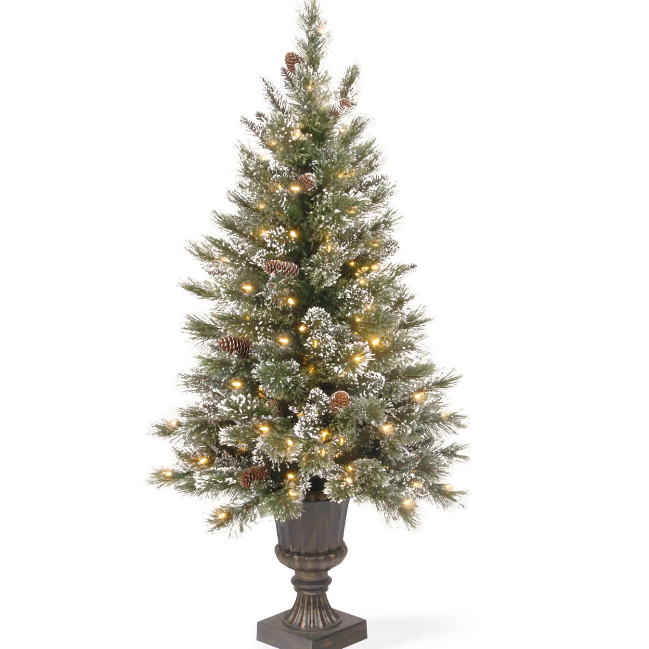Online National Tree Company 4 ft. Pre-Lit Aberdeen Blue Spruce Tree with Twinkly LED Lights