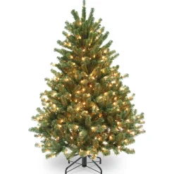 Online National Tree Company 4.5 ft. Pre-Lit Aberdeen Blue Spruce Tree with Clear Lights