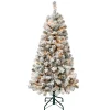 Hot National Tree Company 4.5 ft. Pre-Lit Acacia Flocked Tree with Clear Lights