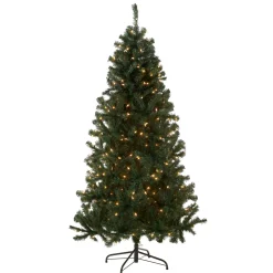 Clearance National Tree Company 6 ft. Pre-Lit Acacia Tree with Clear Lights