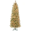 New National Tree Company 6 ft. Pre-Lit Arcadia Pine Cashmere Slim Tree with Clear Lights