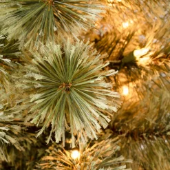 National Tree Company 4.5 ft. Pre-Lit Arcadia Pine Cashmere Slim Tree with Clear Lights
