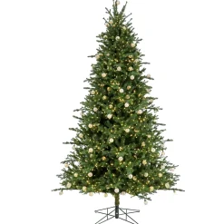 National Tree Company 10 ft. Pre-Lit Aspen Pine Hinged Tree with Warm White LED Light