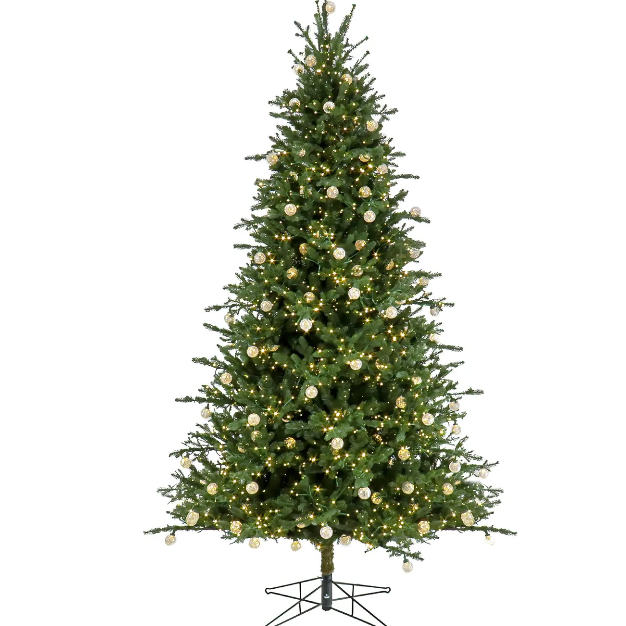 National Tree Company 10 ft. Pre-Lit Aspen Pine Hinged Tree with Warm White LED Light