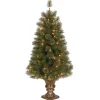 Best National Tree Company 4 ft. Pre-Lit Atlanta Spruce Tree with Clear Lights