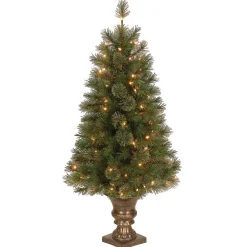 Best National Tree Company 4 ft. Pre-Lit Atlanta Spruce Tree with Clear Lights