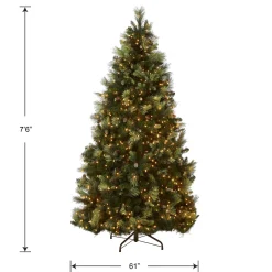 Discount National Tree Company 7.5 ft. Pre-Lit Carolina Pine Tree with 1000 Clear Lights